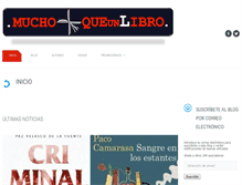 Tablet Screenshot of muchomasqueunlibro.com